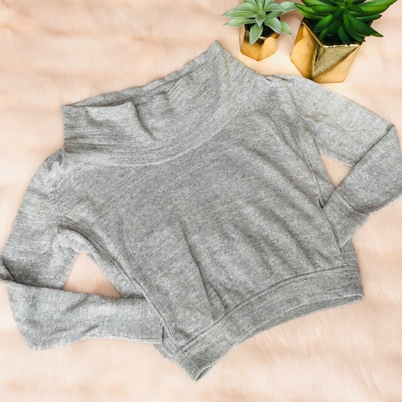 !MUST GO! Eileen Fisher Grey Crop Sweater - Picture 2 of 8